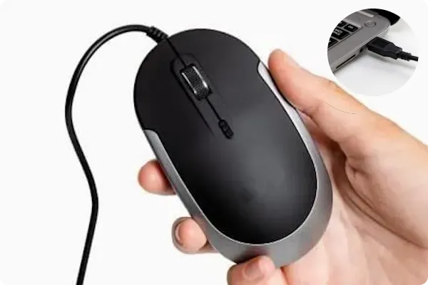 como conectar o mouse usb