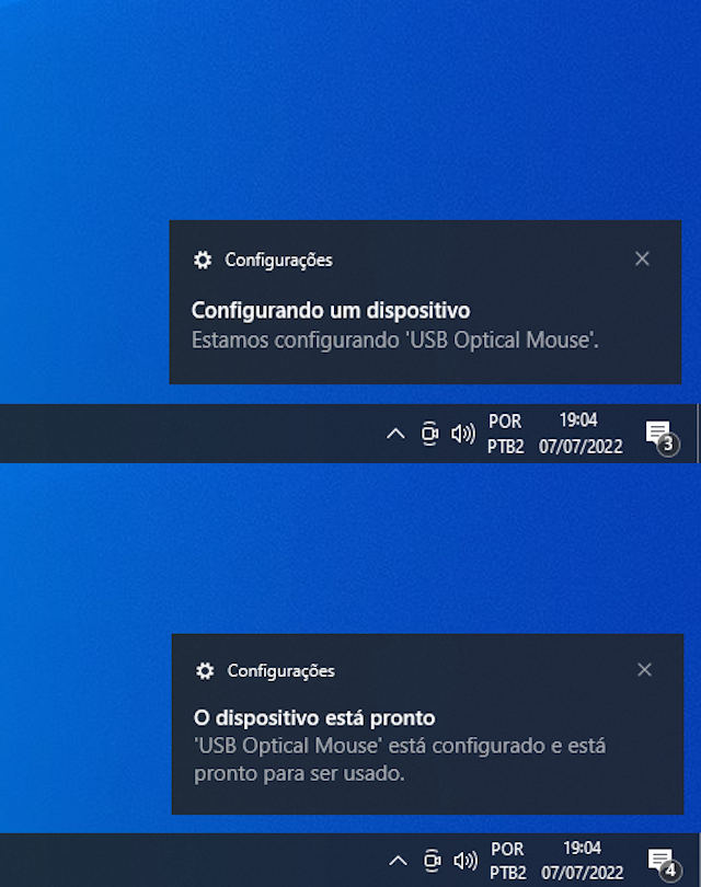windows identificando dispositivos usb