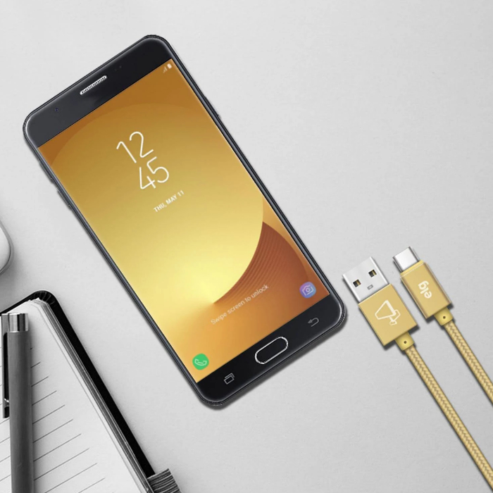 Cabo ELG USB Tipo C 1M Recarga e Sincronização TC10BG Gold_5